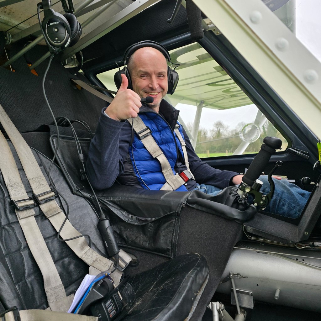 Me during my first solo flight